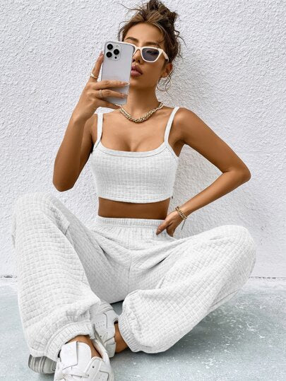 Crop Top & Sweatpants Set