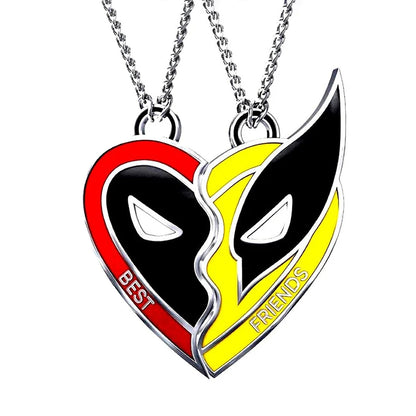 Deadpool and Wolverine Best Friends Necklace