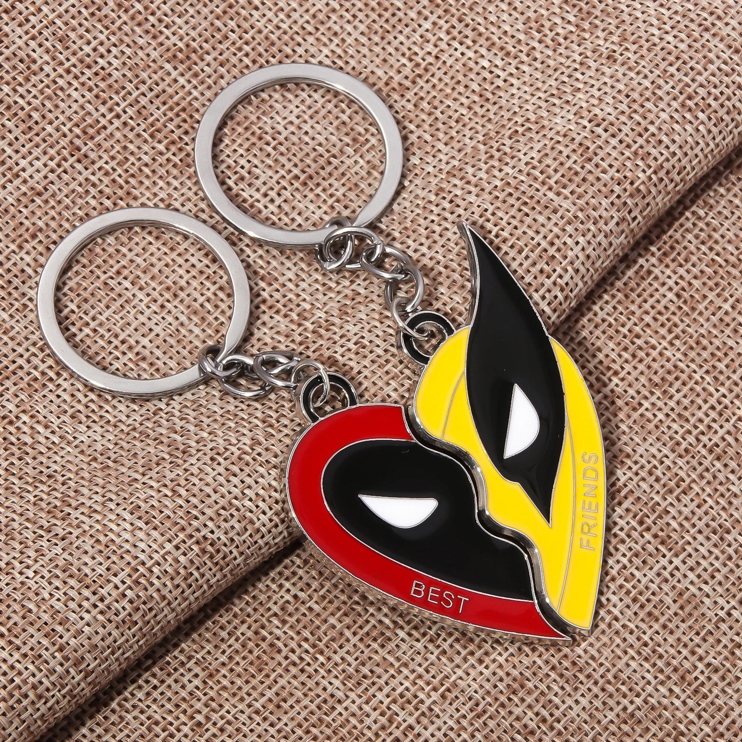 Deadpool and Wolverine Best Friends Keychains