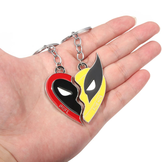 Deadpool and Wolverine Best Friends Keychains